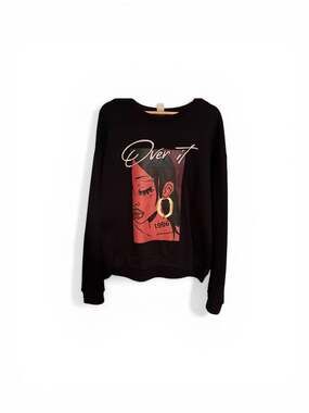 GarmentOne Over It 1996 Graphic Sweatshirt Black Large
